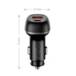 COLORWAY Autós töltő, CW-CHA067PD-BK, 2xUSB (Type-C PD45W + USB QC3.0 18W) (63W), fekete - Image 3