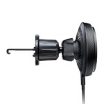 COLORWAY Autós töltő, MagSafe 360°-os légtelenítő 15W fekete vezeték nélküli autós töltő,  légtelenítő 15W fekete - Image 3