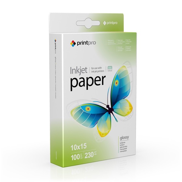 COLORWAY Fotópapír, PrintPro fényes, 230g/m, 10x15, 100pc. (PGE2301004R) - Image 1