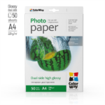 COLORWAY Fotópapír, kétoldalas magasfényű (dual-side high glossy), 220 g/m2, A4, 50 lap - Image 2