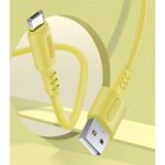 COLORWAY Kábel, USB - MicroUSB (soft silicone) 2.4A 1m sárga - Image 5