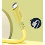 COLORWAY Kábel, USB - MicroUSB (soft silicone) 2.4A 1m sárga - Image 3
