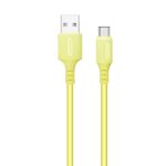 COLORWAY Kábel,  USB to Type-C (soft silicone) 2.4A 1m sárga - Image 2