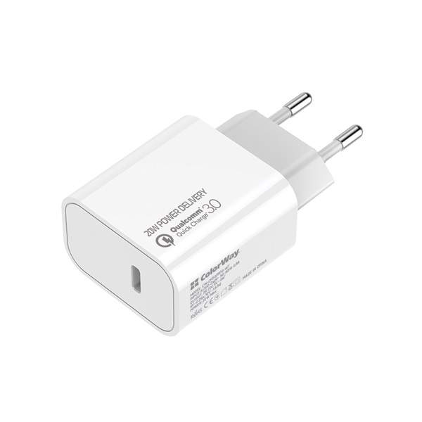 COLORWAY USB töltő adapter, Power Delivery Port USB Type-C 20W V2 fekete (CW-CHS026PD-BK) - Image 2