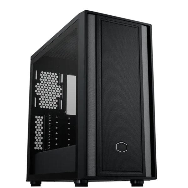 COOLER MASTER Ház ATX MasterBox 600 LITE, Tápegység nélkül, Üvegfalú, fekete - Image 1