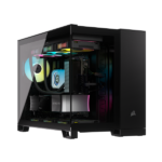 CORSAIR Ház Micro-ATX iCUE LINK 2500X RGB, Tápegység nélkül, Edzett Üveg, fekete