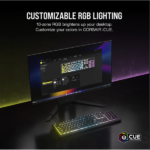 CORSAIR Vezetékes Billentyűzet Gaming, K55 CORE RGB, Médiavezérlő gombok, Cseppálló, US, fekete - Image 5
