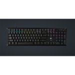 CORSAIR Vezetékes Billentyűzet Gaming, K70 CORE RGB, Mechanikus, MLX Red switch, 104 gombos, US, fekete