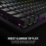 CORSAIR Vezetékes Billentyűzet Gaming, K70 CORE RGB, Mechanikus, MLX Red switch, 104 gombos, US, fekete - Image 5