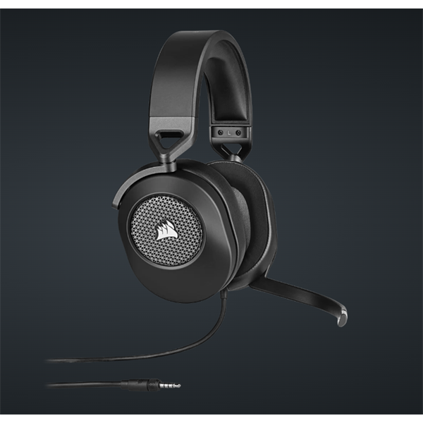 CORSAIR Vezetékes Headset, HS65 SURROUND Gaming, Dolby audio, carbon - Image 1