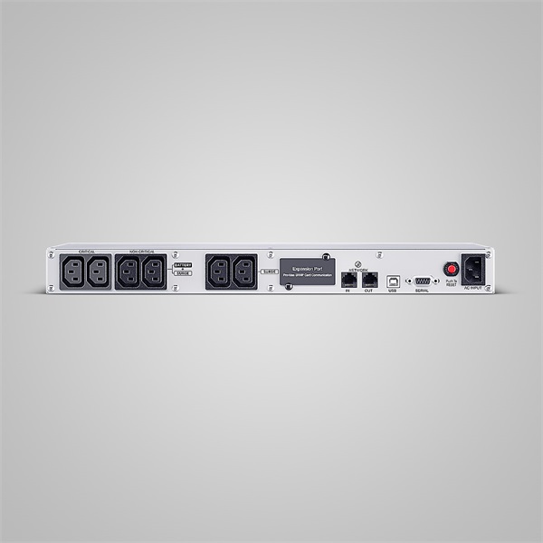 CYBERPOWER UPS, 6xC13,1xUSB 700VA 420W Aktív PFC,tiszta színuszos szünetmentes,LINE-INTERAKTÍV, AVR,színes LCD, 1U rack - Image 2