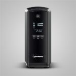 CYBERPOWER UPS, gaming, CP900EPFCLCD (6 aljzat) 900VA 540W, 230V szünetmentes tápegység +2 USB LINE-INTERAKTÍV, AVR - Image 3