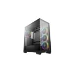 DEEPCOOL Ház ATX CG580 4F V2, Tápegység nélkül, Fekete, Üvegfalú