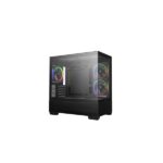DEEPCOOL Ház Micro ATX CG380 3F, Tápegység nélkül, Fekete, Üvegfalú - Image 2