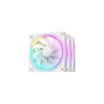 DEEPCOOL Rendszerhűtő Ventilátor FL12 3IN1, ARGB, 12cm, fehér (3 darab/csomag)