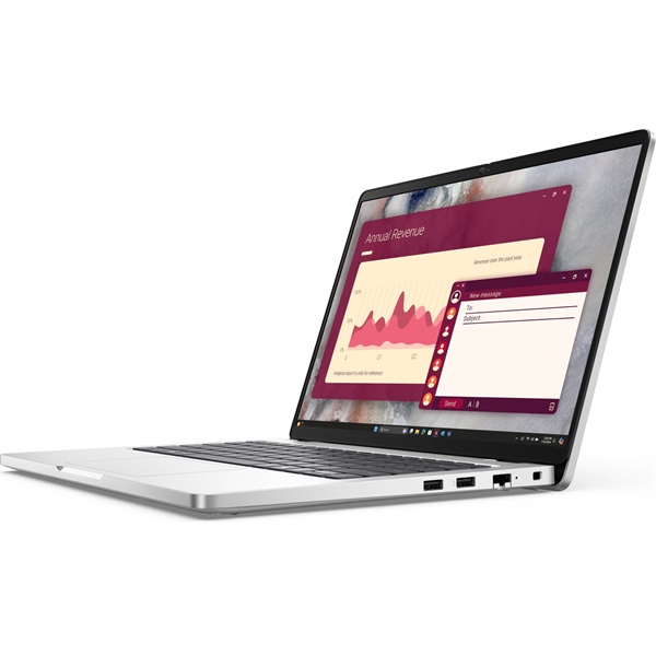 DELL Pro 14 (PC14250) 14.0" FHD+, Intel Core Ultra 5 235U (4.9GHz), 16GB, 512GB SSD, Linux, Ezüst - Image 1