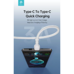 DEVIA USB TYPE-C - USB TYPE-C ADAT- ÉS TÖLTŐKÁBEL 1 M-ES VEZETÉKKEL - KINTONE SERIES TYPE-C TO TYPE-C CABLE - 60W, WHITE - Image 3