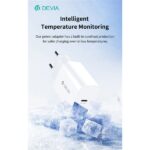 Devia Smart Series 30W GaN PD+QC hálózati gyorstöltő adapter + Type-C/Lightning kábel - fehér - Image 5