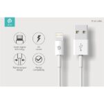 Devia Smart USB/Lightning töltő- és adatkábel, fehér, 2m - Image 2