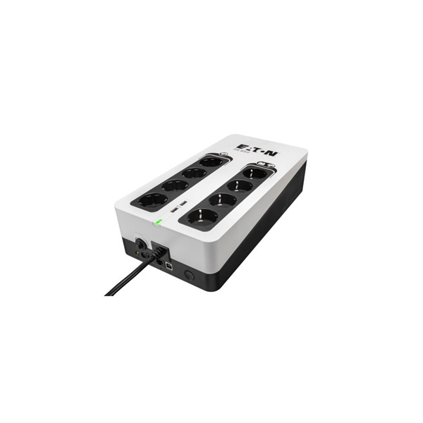 EATON UPS 3S Gen2 UPS DIN, 850VA, 510W, Input: Schuko, Outputs: 8x Schuko, szünetmentes tápegység, USB - Image 2