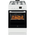 ELECTROLUX LKK560232W Kombinált tűzhely, sütő:58L, SteamBake, 50x60cm, Fehér