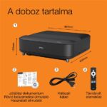 EPSON Projektor - Lifestudio Grand – EH-LS670B Metálfekete (3LCD, 4K Pro, 16:9, 3600 AL, 5 000 000:1, HDMI/USB/WiFi) - Image 2