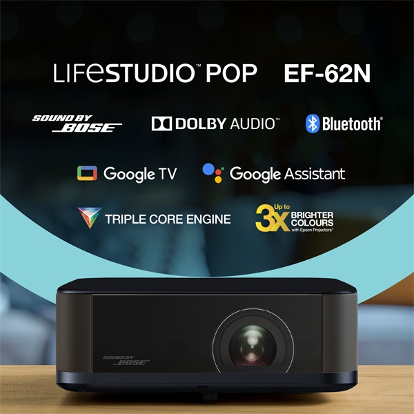 EPSON Projektor - Lifestudio Pop – EF-62N (3LCD, 1920x1080, 16:9, 700 AL, 5 000 000:1, HDMI/USB/WiFi) - Image 3