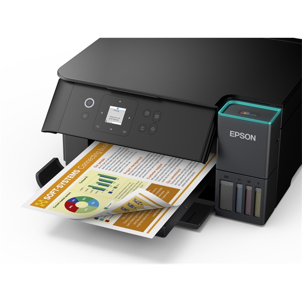 EPSON Tintasugaras nyomtató - EcoTank L4360 (A4, MFP, színes, 5760x1440 DPI, 33 lap/perc, duplex, USB/Wifi/Wifi Direct) - Image 4