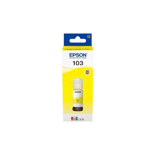 EPSON_tintatartaly_patron_103_EcoTank_Sarga-i477668.jpg EPSON Tintapatron 103 EcoTank Yellow ink bottle - Image 1