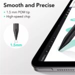 ESR Stylus Pen aktív toll rajzoláshoz, jegyzethez, 2018 után kiadott Apple iPad Air, iPad Mini (A17), iPad Pro, fekete - Image 5