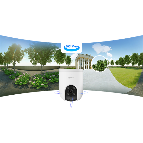 EZVIZ H8c 3K, 5 MP kültéri kamera, 360° lefedettség, színes éjszakai látás, automatikus zoom követés, alakérzékelés - Image 3