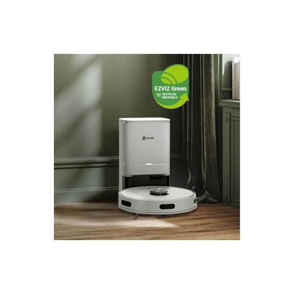 EZVIZ RE5 Plus Smart robotporszívó dokkolóval felmosó funkcióval, 4000Pa, 300mL LDS navigáció, háziállat szőreltávolítás - Image 1