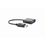 GEMBIRD Adapter DisplayPort 1.1a DP - VGA, 1080p@60Hz, M/F, 0,1m, fekete