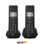 GIGASET DECT telefon, PURE 200 Duo, fekete