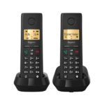 GIGASET DECT telefon, PURE 200 Duo, fekete - Image 4
