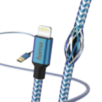 HAMA 201553, FIC E3 ADATKÁBEL LIGHTNING "REFLECTIVE" 1,5M, KÉK - Image 3