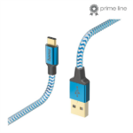 HAMA 201558, FIC E3 ADATKÁBEL USB TYPE-C "REFLECTIVE" 1,5M, KÉK - Image 2
