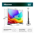 HISENSE 50A5S FHD Smart Hi-QLED TV 50"/126cm, 1920x1080, 2xHDMI/2xUSB/RJ45/Wifi - Image 2