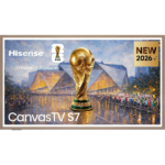 HISENSE 55S7S 55"/139cm 4K 144Hz Smart Hi-QLED Canvas TV, 3840x2160, 4xHDMI/2xUSB/RJ45/Wifi