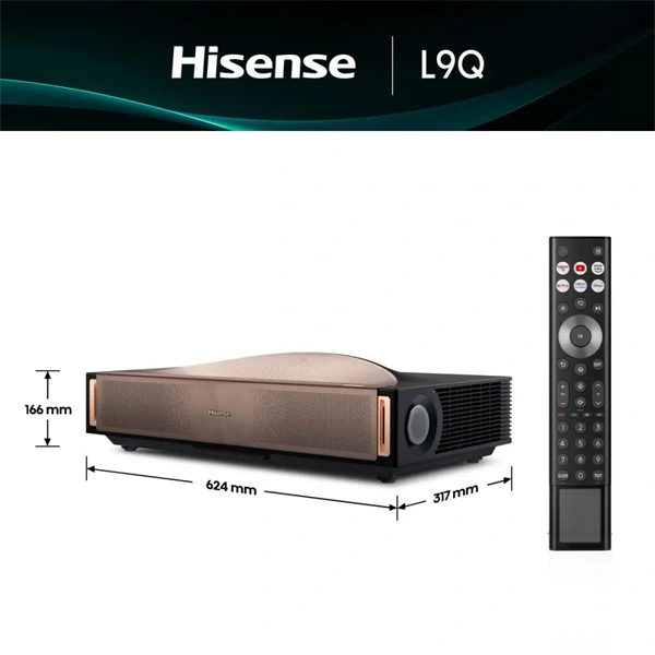 HISENSE L9Q Smart Laser TV, 4K Ultra HD 3840x2160, 16:9, 100"-200" 5000lm, Bronz/Fekete - Image 3