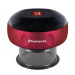 HUMANAS BB01 vákumterápiás masszázskészülék, fűtés funkció, 12 fokozat, gyulladáscsökkentő, fájdalomcsillapító, piros - Image 4