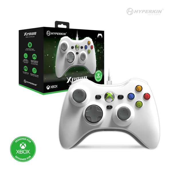 HYPERKIN_Xenon_Xbox_SeriesOneWindows_1110_Xbox_liszenszelt_Vezetekes_kontroller_Feher-i1455021.png HYPERKIN Xenon Xbox Series|One/Windows 11|10 Xbox liszenszelt Vezetékes kontroller, Fehér - Image 1