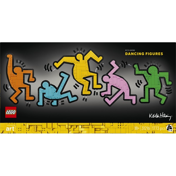 LEGO® Art Keith Haring – Táncoló figurák, dekoráció a nappaliba 31216 - Image 4