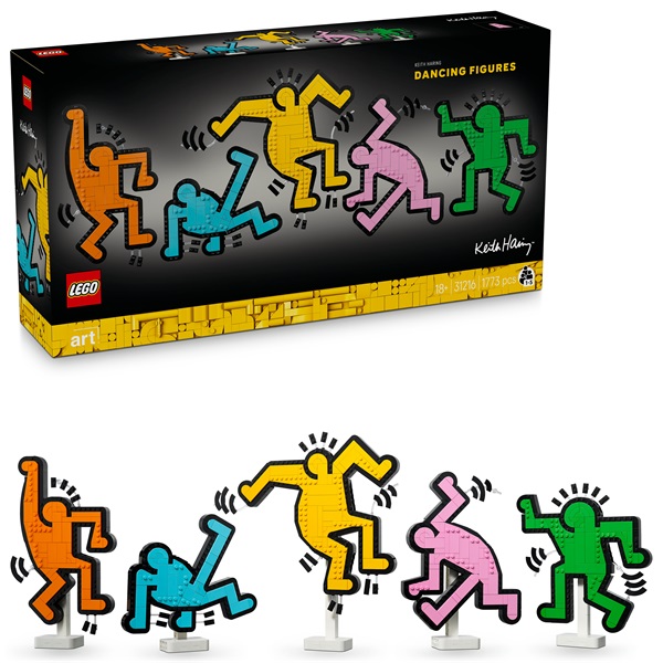 LEGO® Art Keith Haring – Táncoló figurák, dekoráció a nappaliba 31216 - Image 5