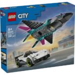 LEGO® City Repülő vs. autó – Játékautók és repülőgép játékkészlet 60489