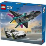 LEGO® City Repülő vs. autó – Játékautók és repülőgép játékkészlet 60489 - Image 2