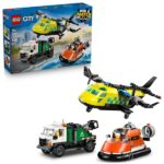 LEGO® City Repülőgép, emelőkosaras kocsi és légpárnás jármű remix 60505 - Image 4