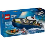 LEGO® City Üldözés rendőrségi csónakkal, játék felfújható motorcsónakkal és gumicsónakkal 60456