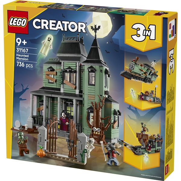 LEGO® Creator 3 az 1-ben Kísértetkastély, házat tartalmazó építőjáték 31167 - Image 2