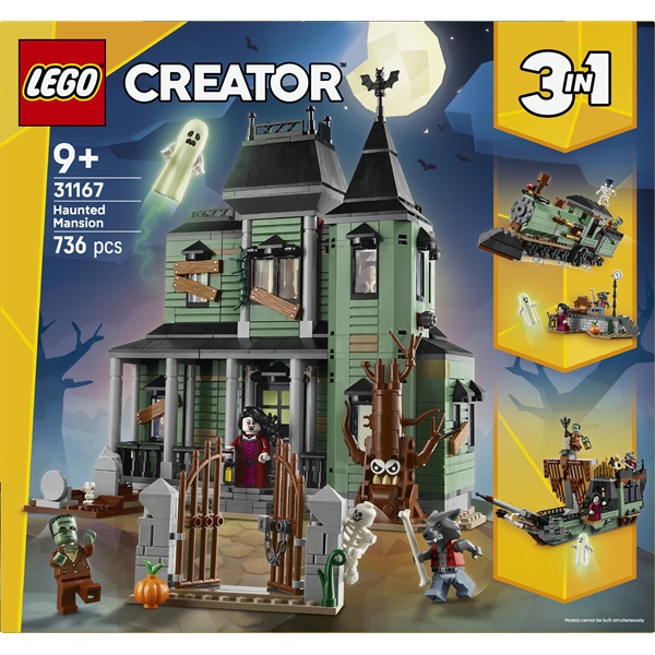 LEGO® Creator 3 az 1-ben Kísértetkastély, házat tartalmazó építőjáték 31167 - Image 3